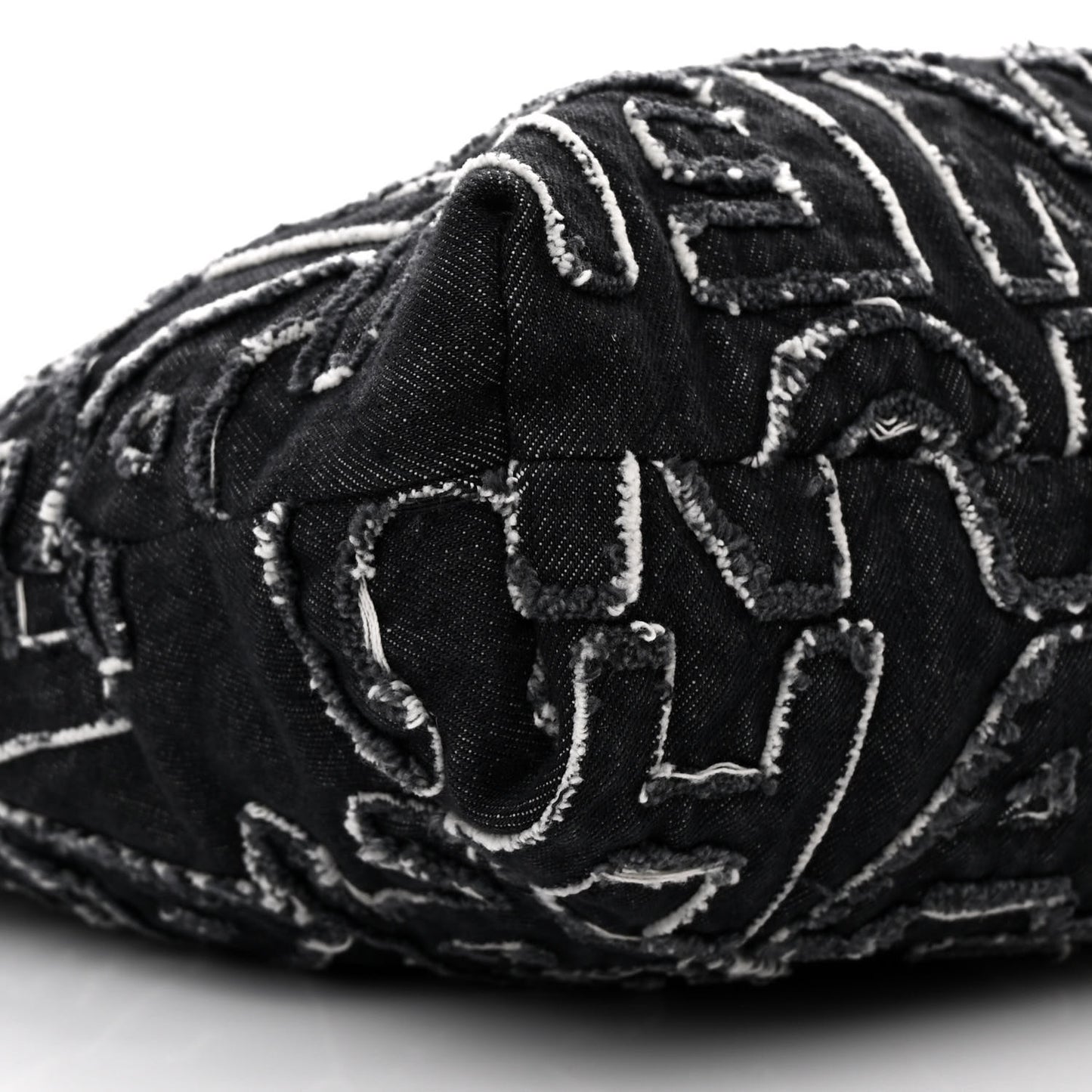 Denim Patchwork Quilted Chanel 22 Black