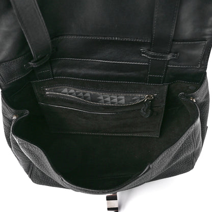 Proenza Schouler Pebbled Calfskin Double Sided PS Courier Bag Black 5 of 12