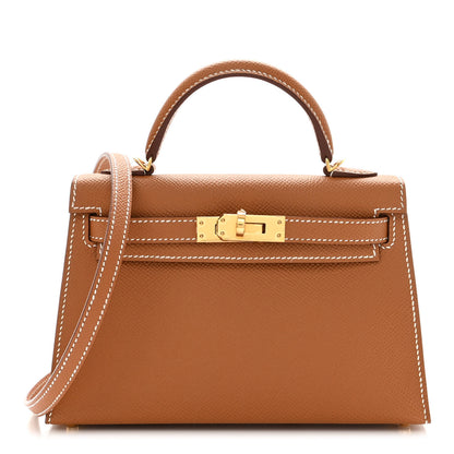Hermes Epsom Mini Kelly Sellier 20 Gold 1 of 9