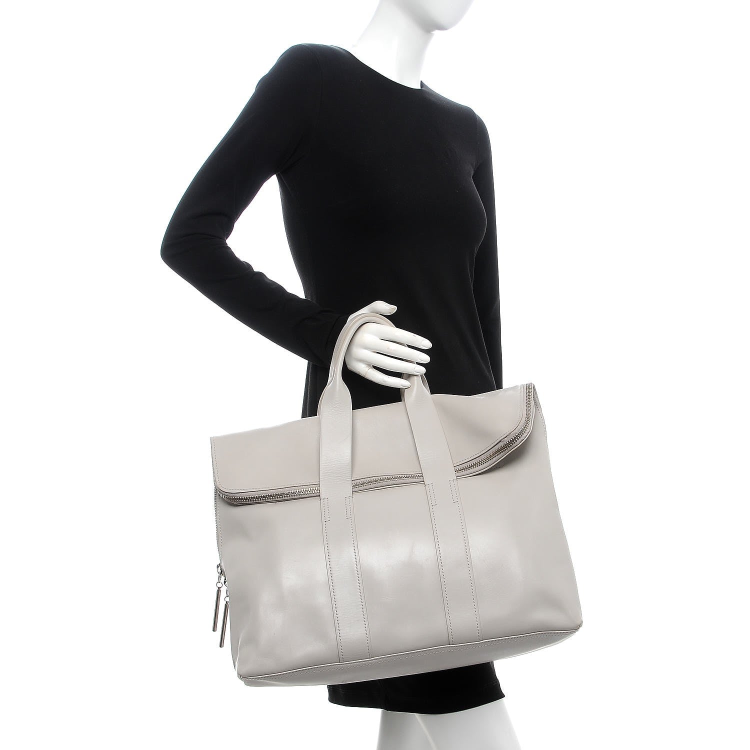 3.1 Phillip Lim 3.1 Calfskin 31 Hour Bag Feather 2 of 10