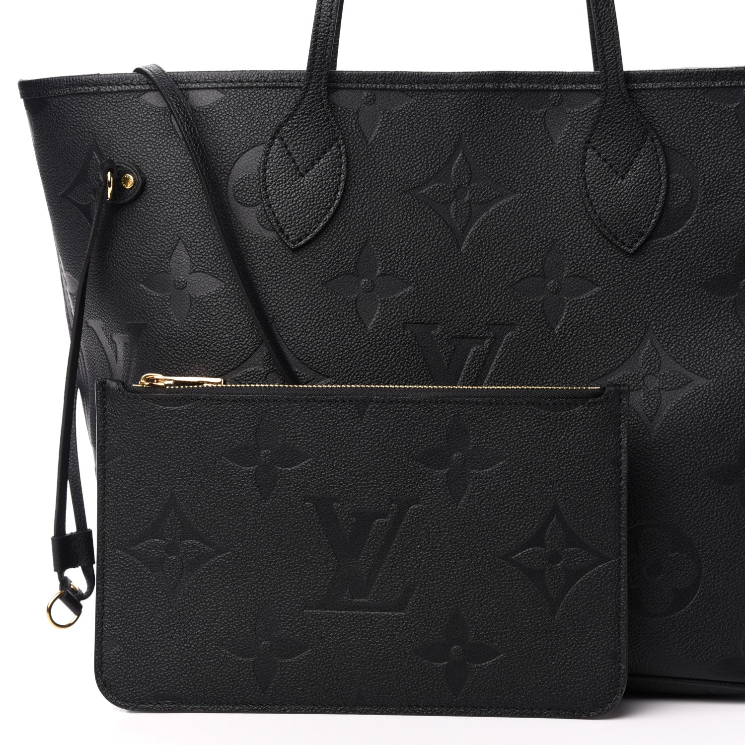 Louis Vuitton Empreinte Monogram Giant Neverfull MM Black 11 of 14