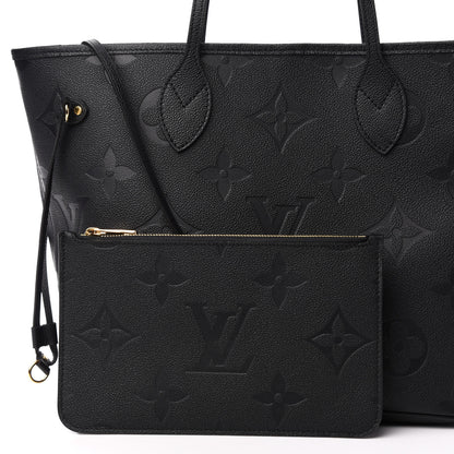 Louis Vuitton Empreinte Monogram Giant Neverfull MM Black 11 of 14
