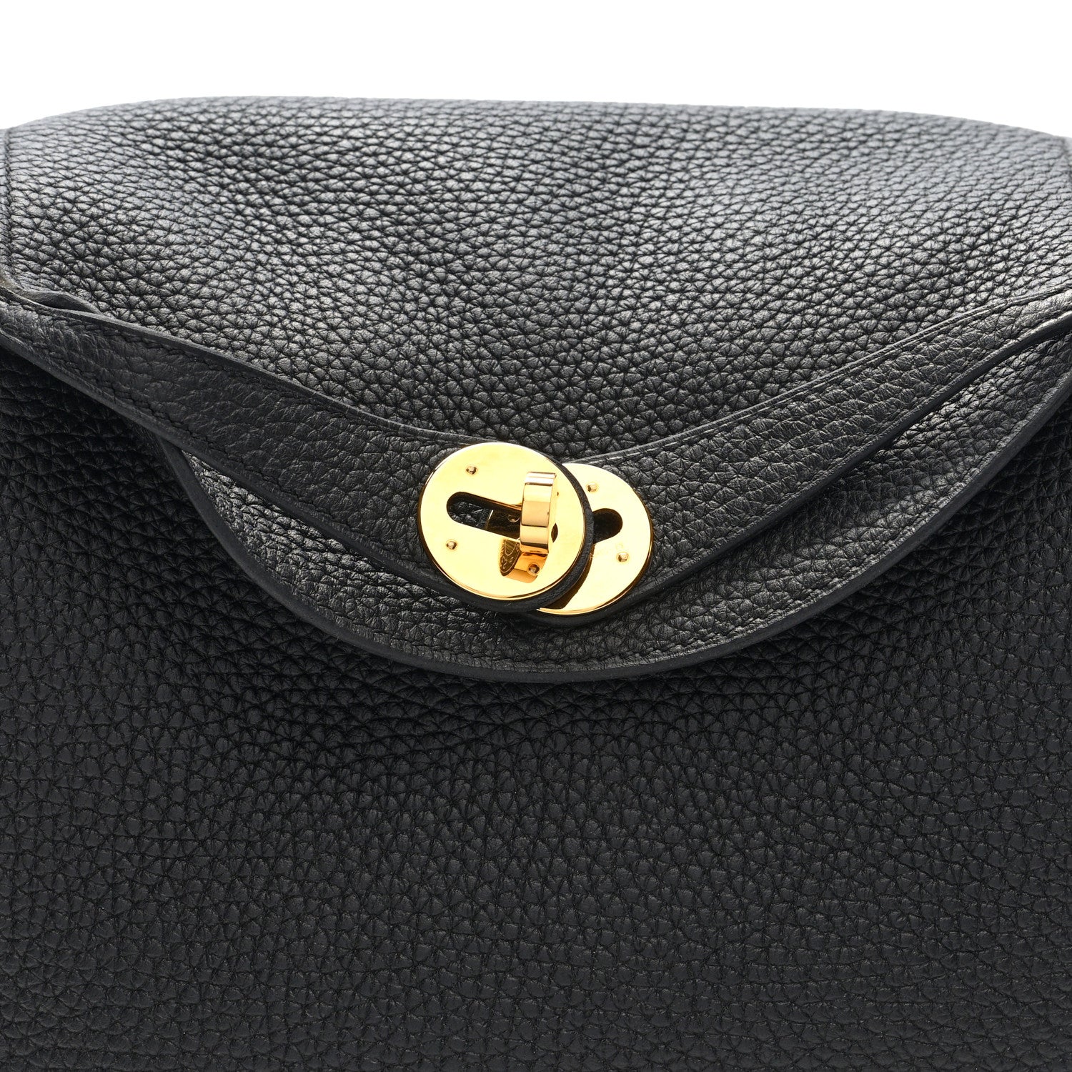 Hermes Taurillon Clemence Lindy 26 Black 8 of 11