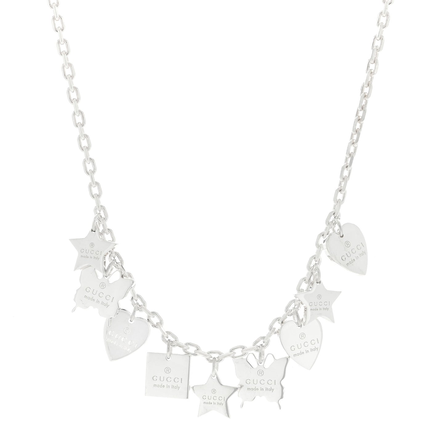 Sterling Silver Trademark Charm Necklace