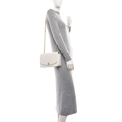 Chanel Caviar Quilted Medium Single Flap White 2 of 11