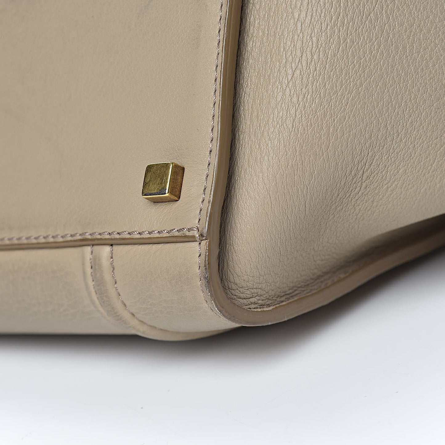 Supple Calfskin Medium Phantom Luggage Beige