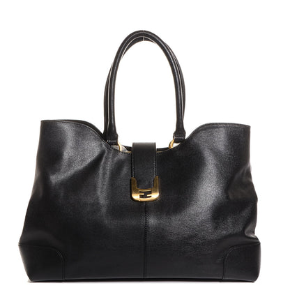 Fendi Vitello Elite Chameleon Shopper Tote Black 1 of 11
