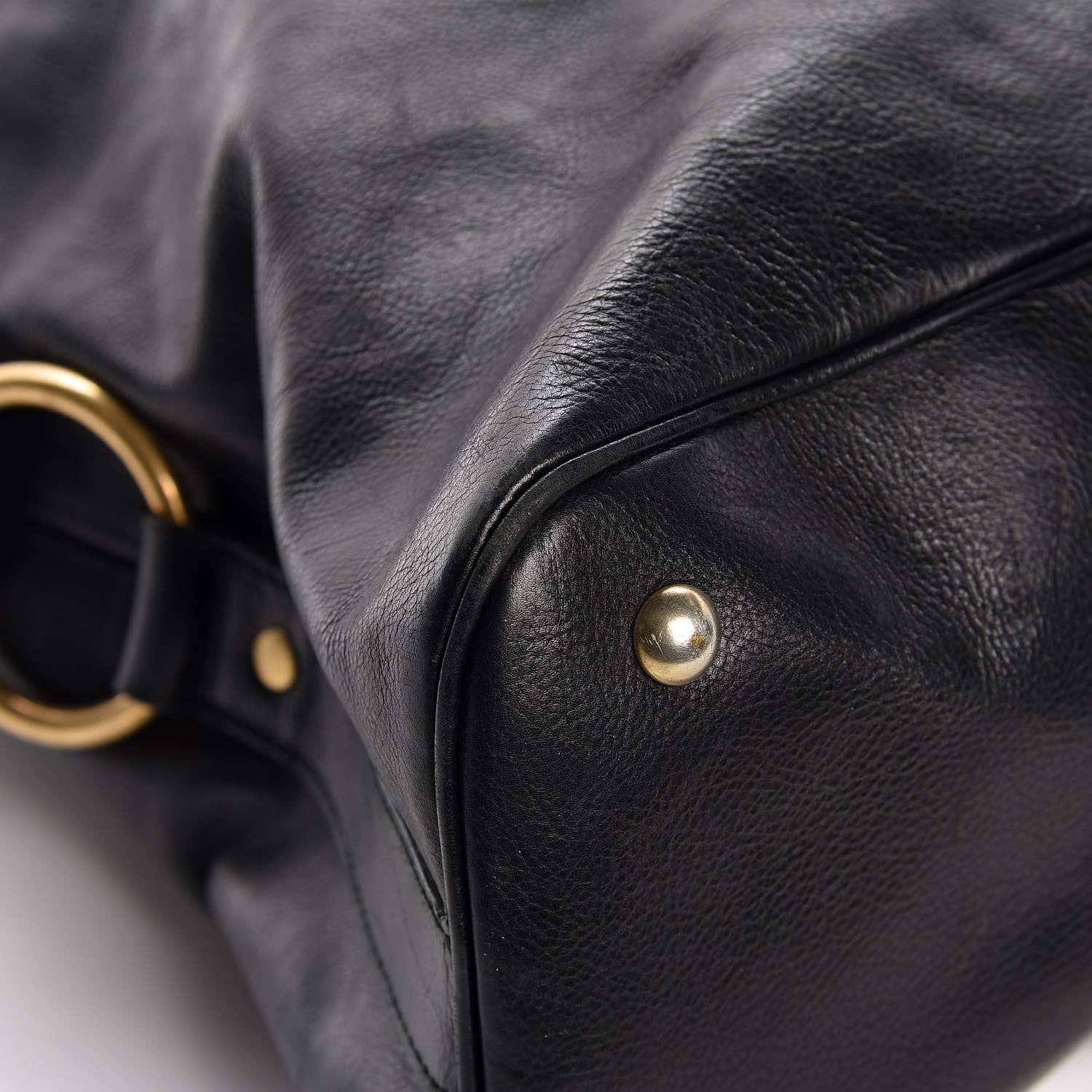 Saint Laurent Calfskin Oversized Muse Black 9 of 13