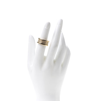 Bulgari 18K Yellow Gold Diamond B.Zero1 Four-Band Pave Ring 52 6 2 of 5