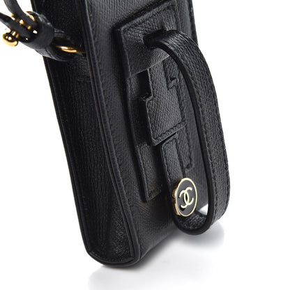 Chanel Grained Calfskin CC Cigarette Case Black 8 of 11