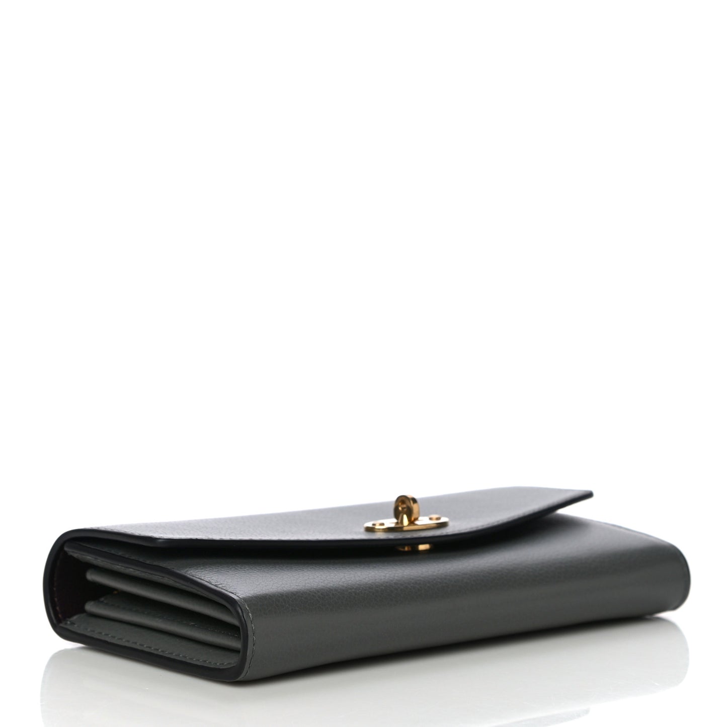 Small Classic Grain Darley Wallet Charcoal