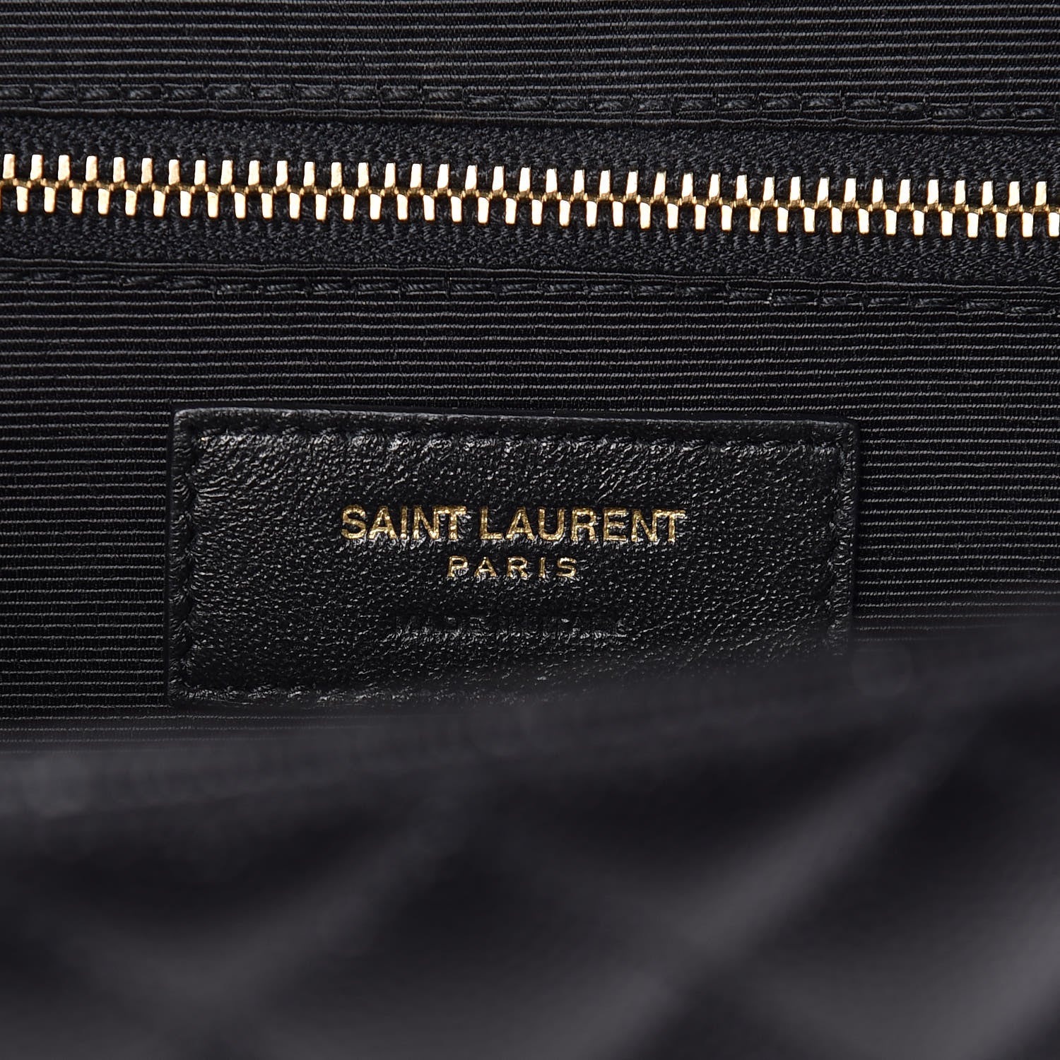 Saint Laurent Grain De Poudre Textured Mixed Matelasse Large Triquilt Monogram Satchel Black 8 of 10