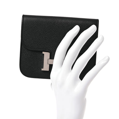Hermes Epsom Constance Slim Wallet Black 2 of 7