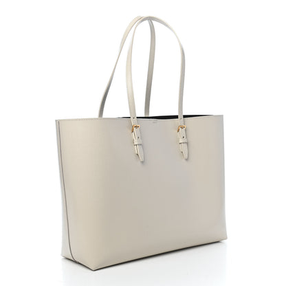 Saint Laurent Grained Calfskin Large Shopping Tote Vintage Black 2 of 8