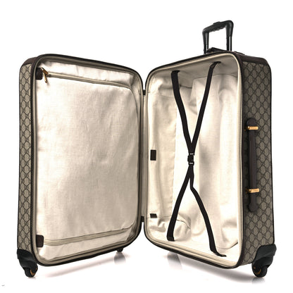 Gucci GG Supreme Monogram Web Medium Savoy Trolley Beige Ebony 4 of 9