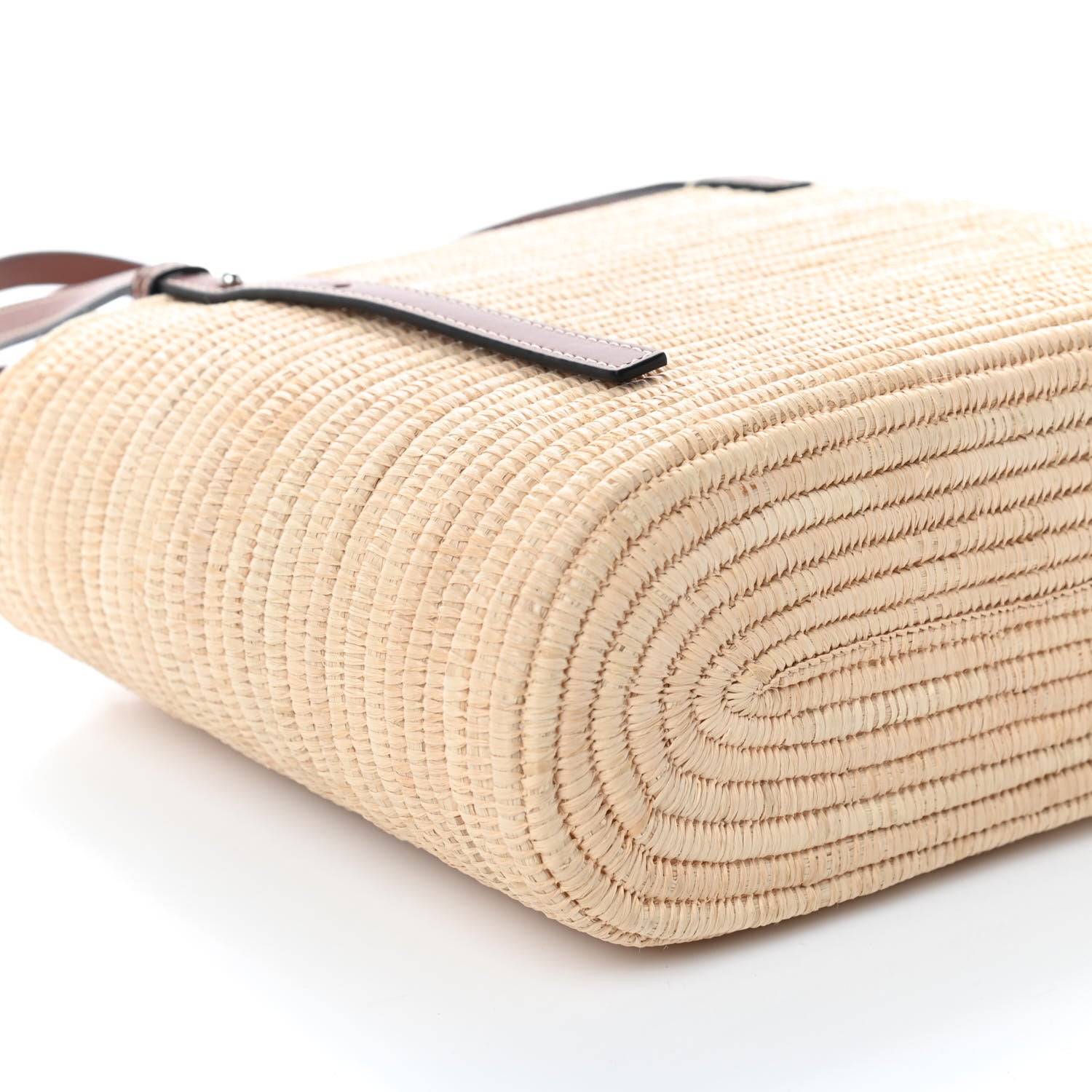 Loewe Raffia Square Basket Tote Bag Natural Tan 8 of 11