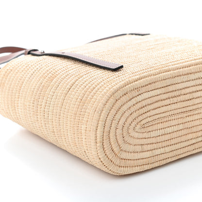 Loewe Raffia Square Basket Tote Bag Natural Tan 8 of 11
