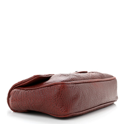 Chanel Distressed Lambskin Lady Braid Flap Burgundy 4 of 12
