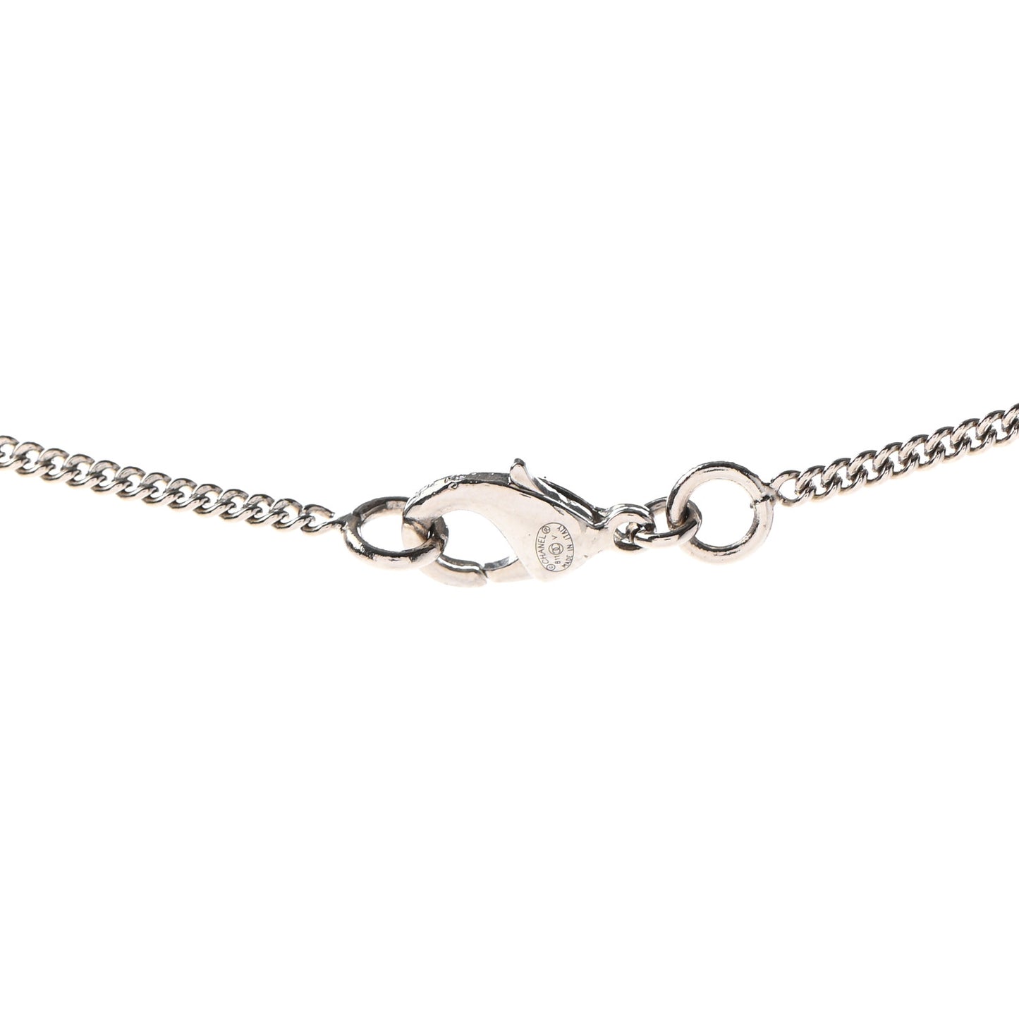 Crystal Timeless CC Necklace Silver
