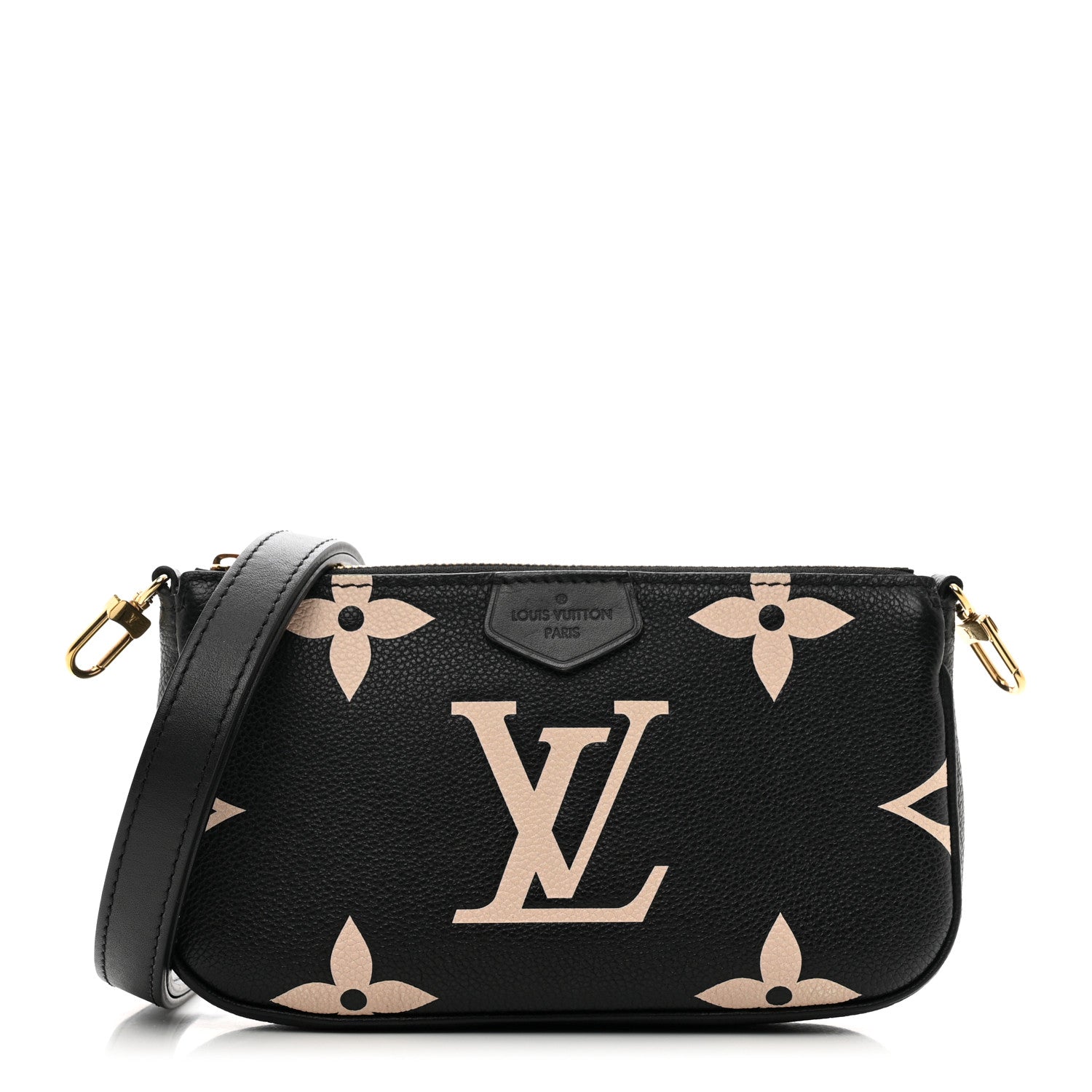 Louis Vuitton Empreinte Monogram Giant Multi Pochette Accessories Mini Pochette Black Beige 1 of 9