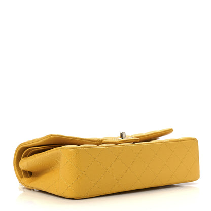 Chanel Caviar Quilted Medium Double Flap Yellow 8 of 12
