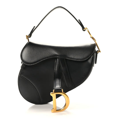 Christian Dior Calfskin Mini Saddle Bag Black 1 of 8