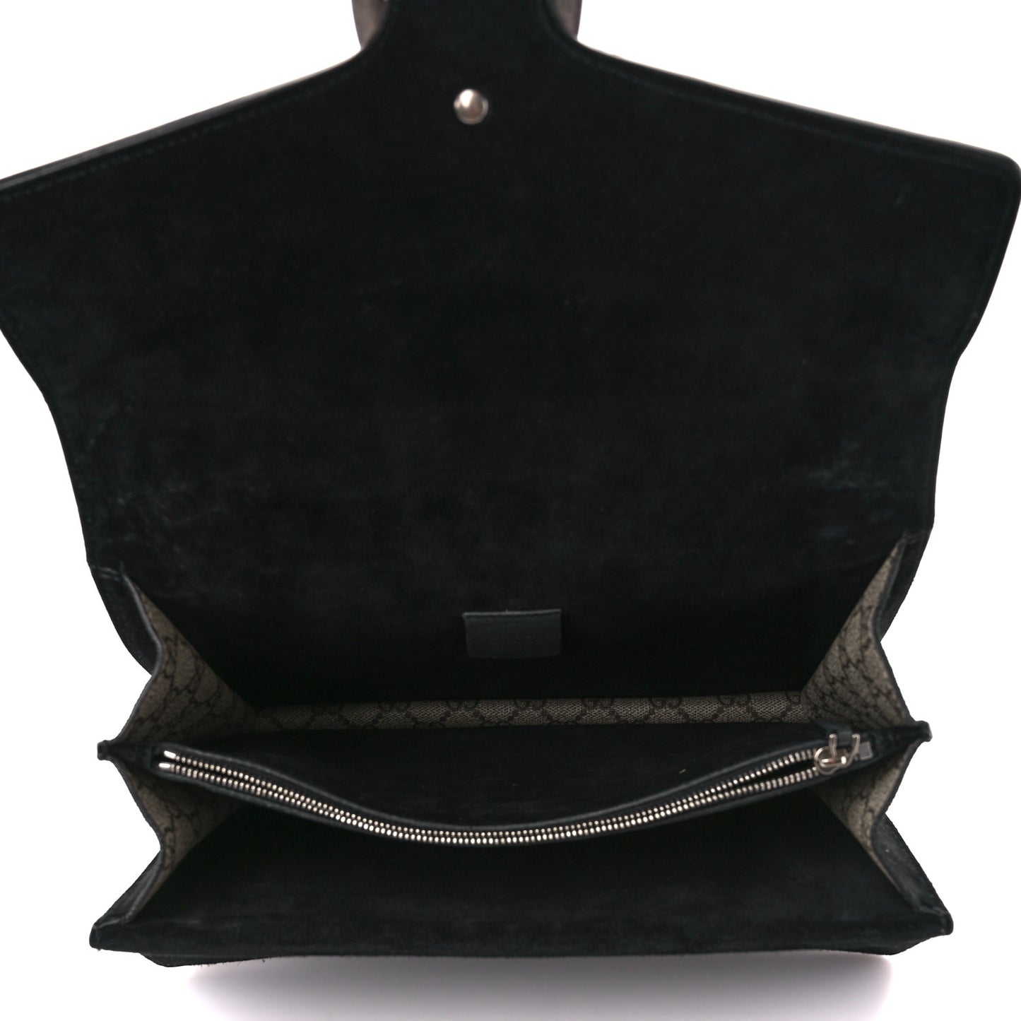 GG Supreme Monogram Medium Dionysus Shoulder Bag Black
