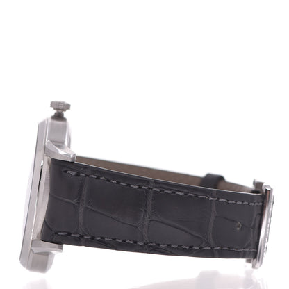 Tiffany Stainless Steel Alligator 40mm CT60 3-Hand Automatic Watch Grey 4 of 12