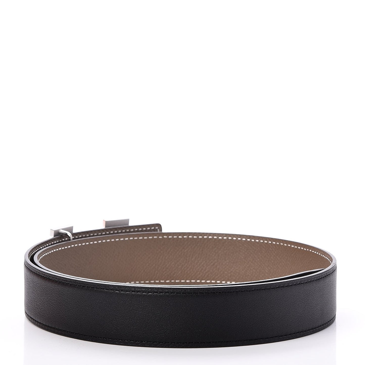 Swift Togo 32mm Guilloche H Belt 75 Black Etoupe