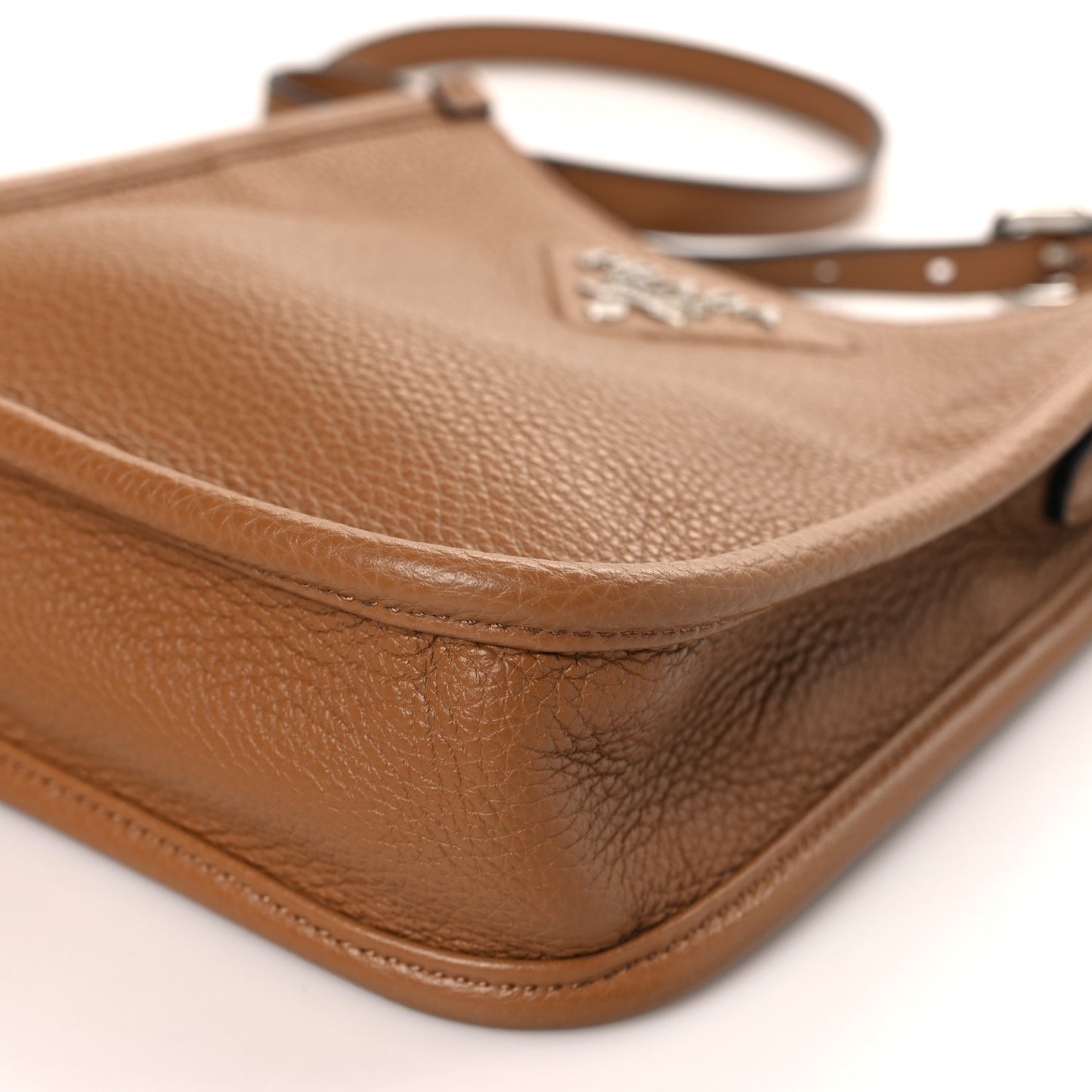 Vitello Daino Soft Mini Hobo Messenger Bag Caramel