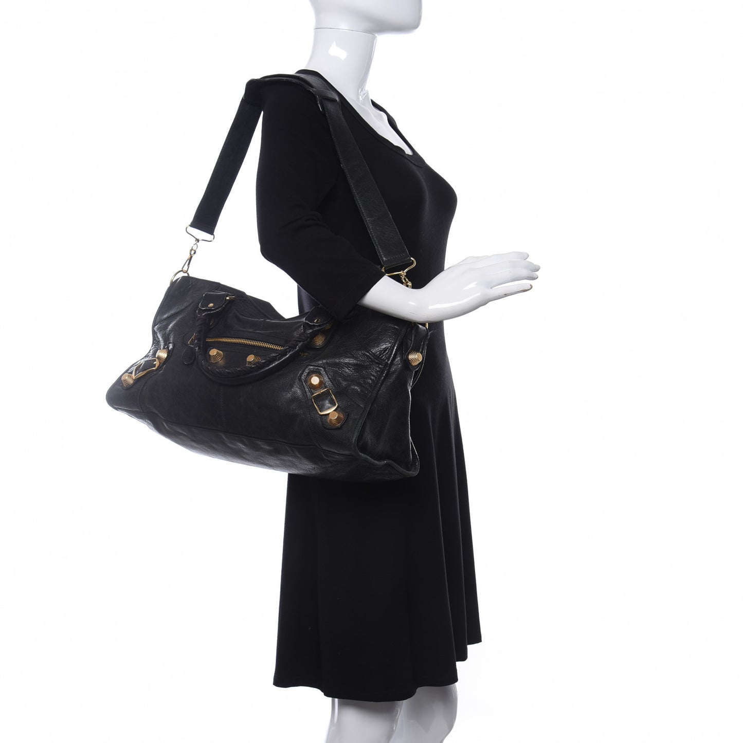 Agneau Giant 21 Gold Hardware Part Time Black