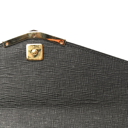 Fendi Vitello Elite Flamingo 2Jours Continental Wallet Black 10 of 11