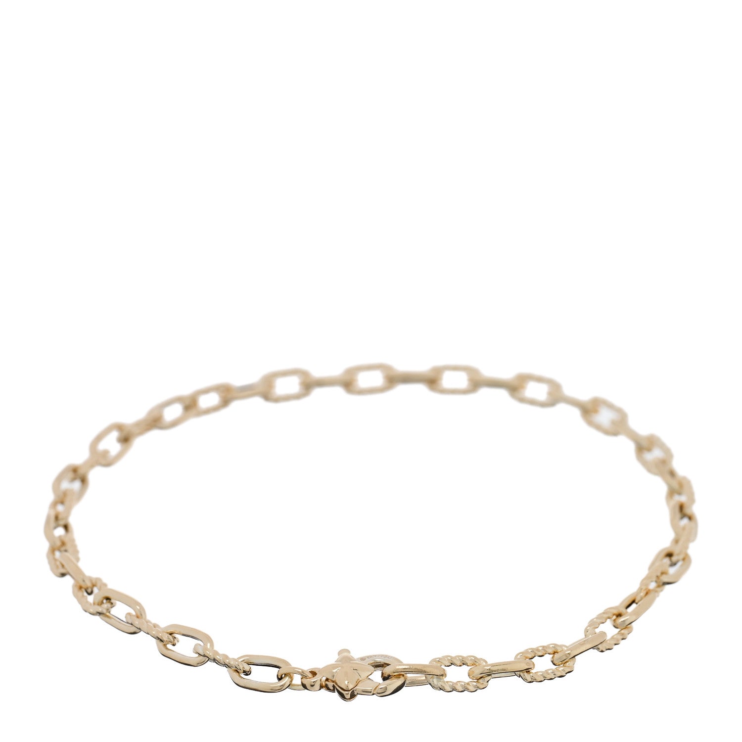 David Yurman 18K Yellow Gold Madison 3mm Classic Chain Bracelet 2 of 3