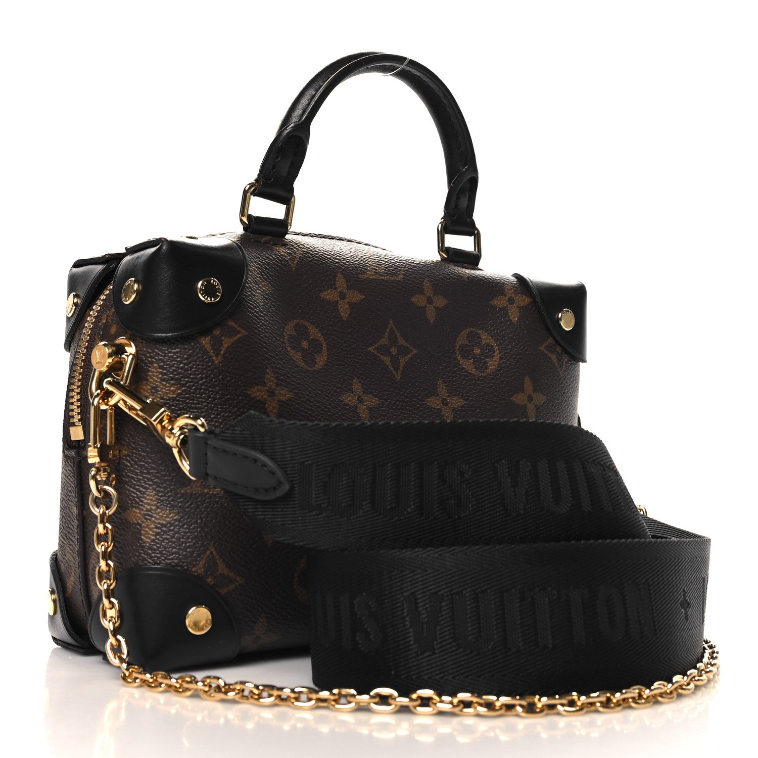 Louis Vuitton Monogram Petite Malle Souple Black 3 of 9