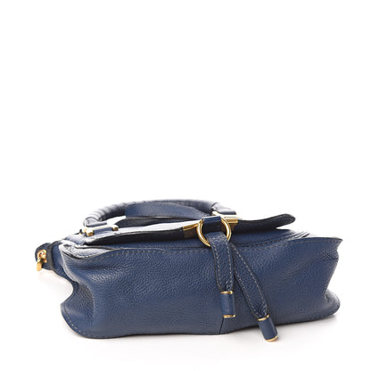 Chloe Calfskin Baby Marcie Satchel Royal Navy 4 of 12