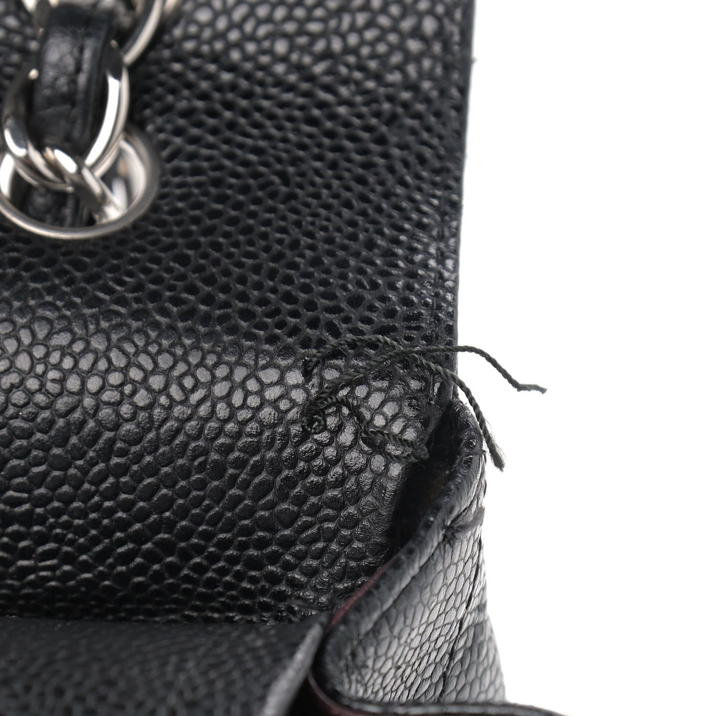Caviar Quilted Maxi Double Flap Black