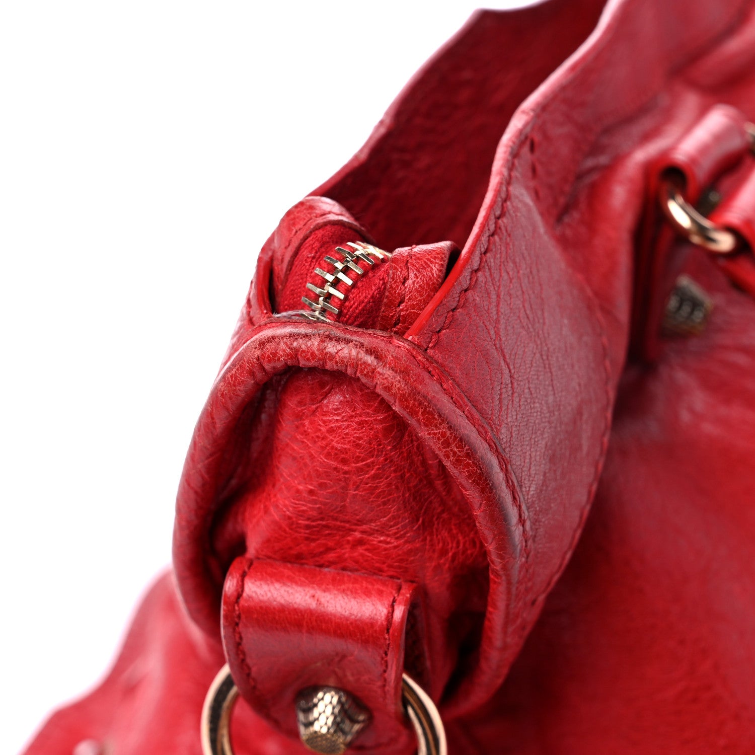Balenciaga Agneau Giant 12 Rose Gold Hardware City Rouge Coquelicot 15 of 26