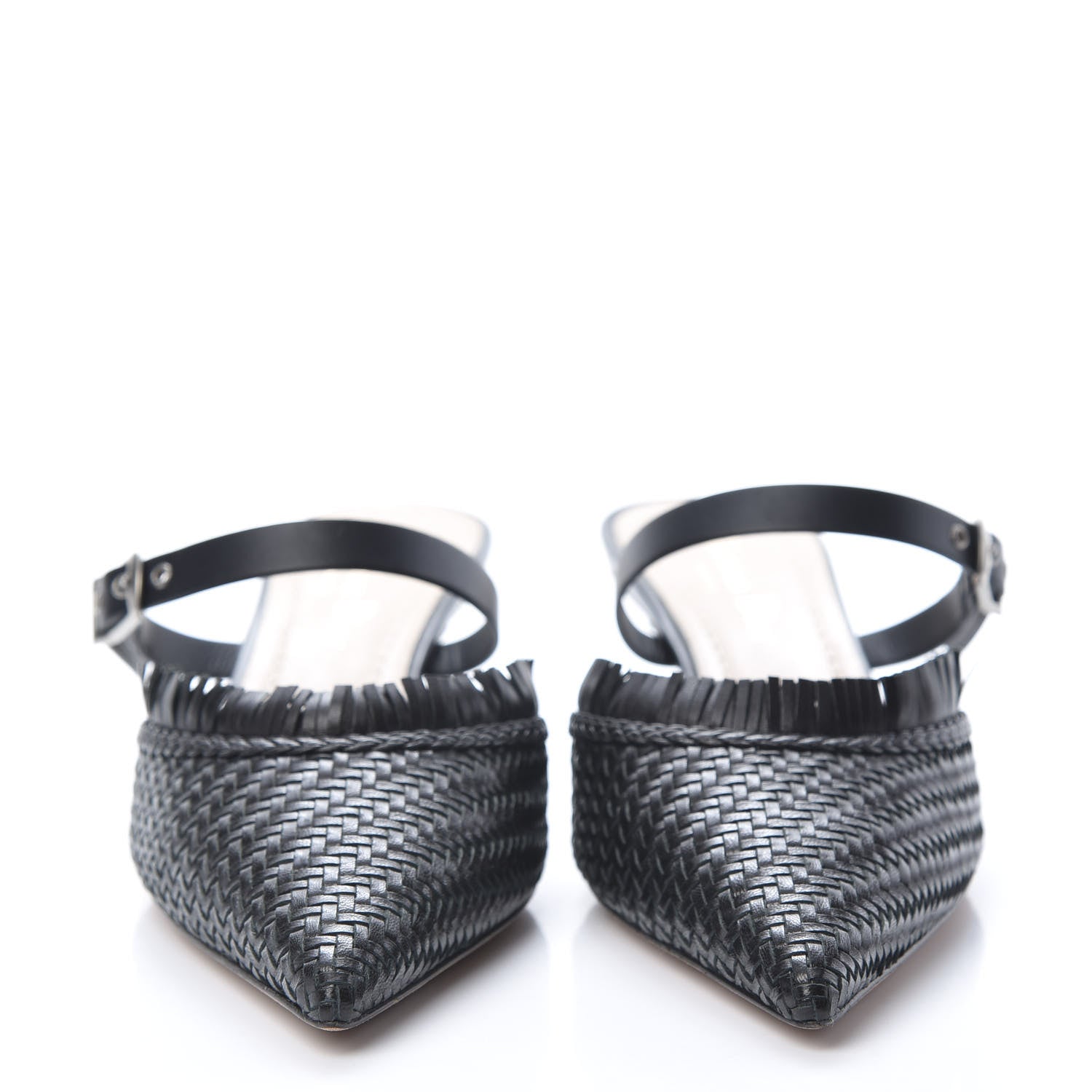 Christian Dior Lambskin Woven Teddy D Mule Sandals 36 Black 2 of 12