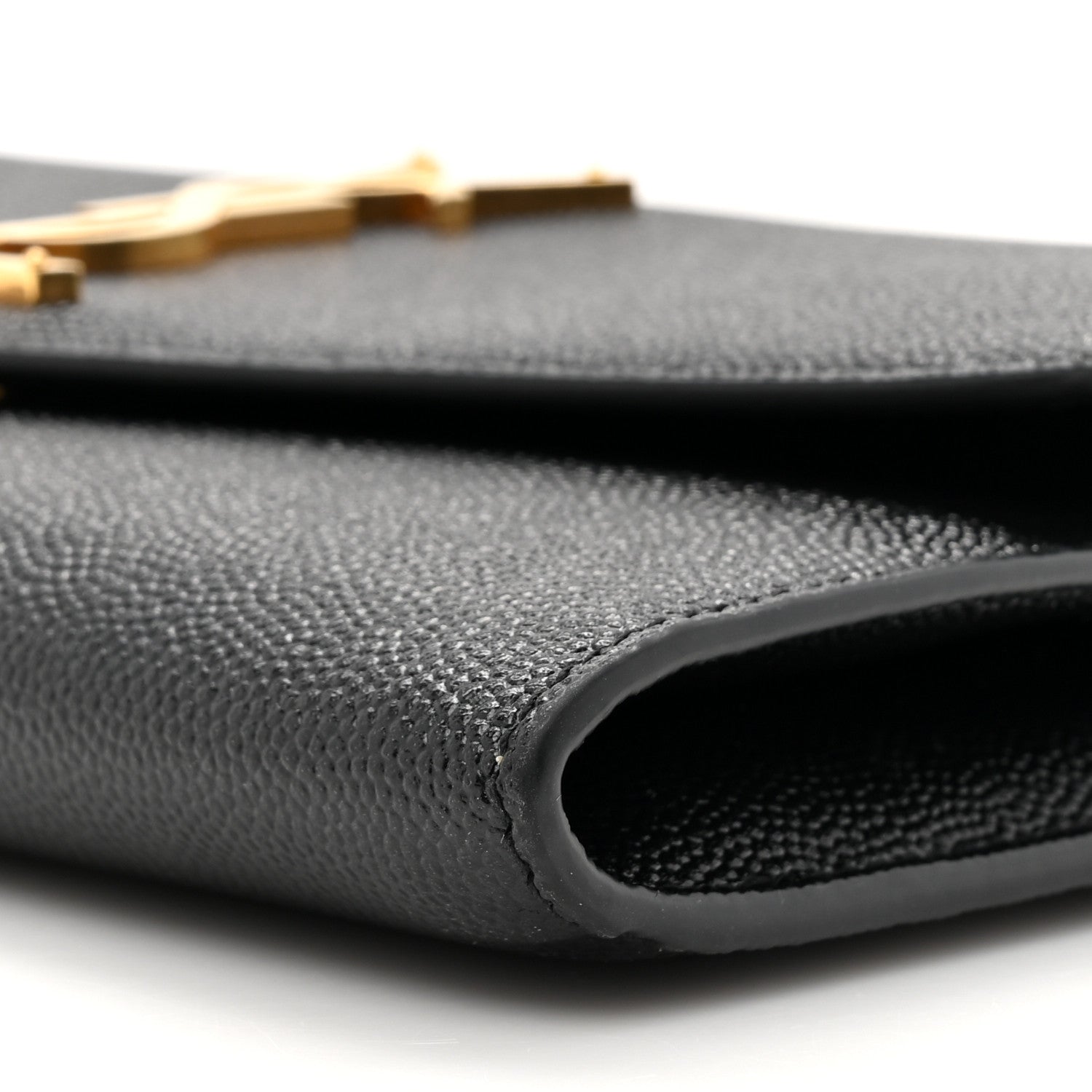 Saint Laurent Grain De Poudre Uptown Chain Wallet Black 9 of 11