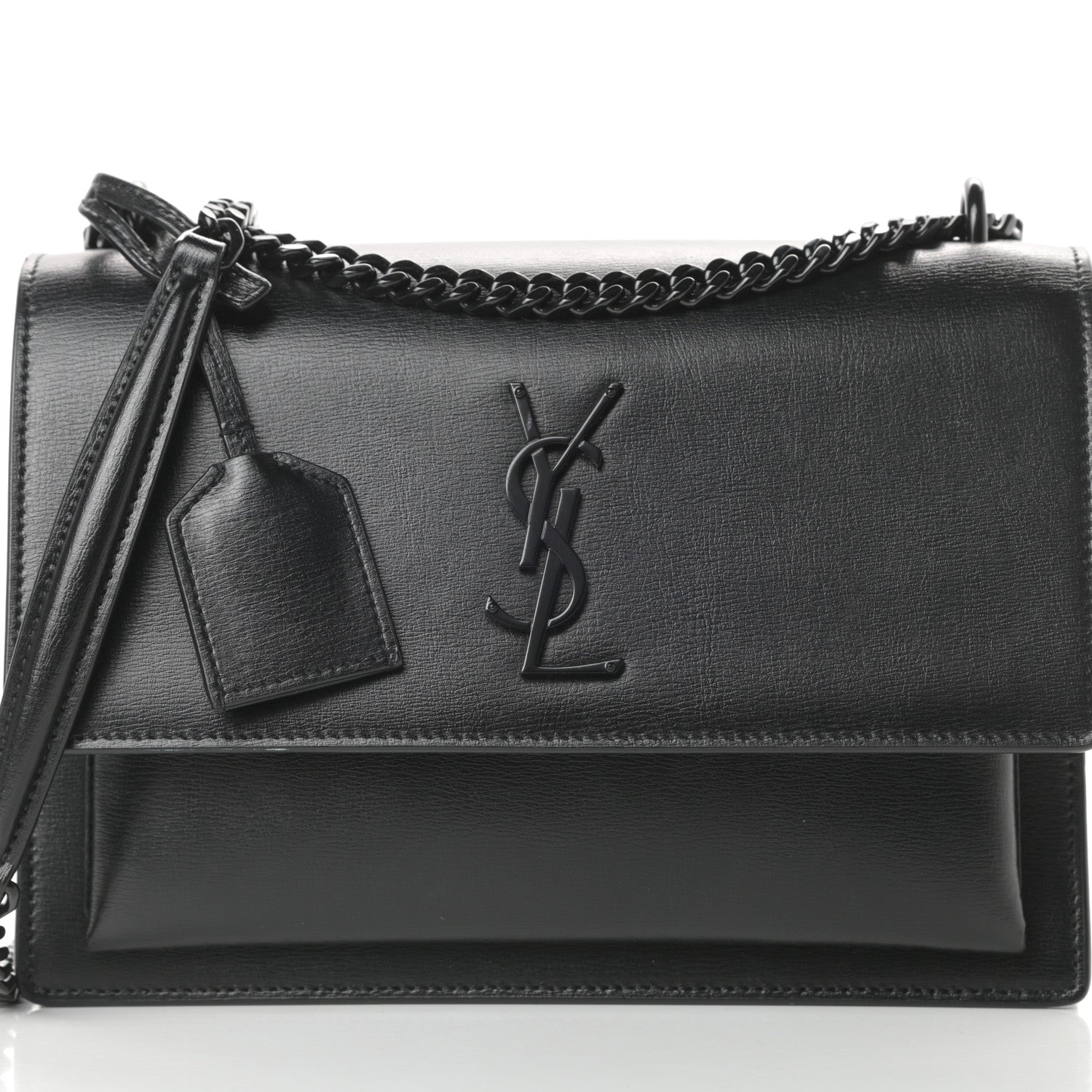 Saint Laurent Calfskin Medium Monogram Sunset Black 8 of 11