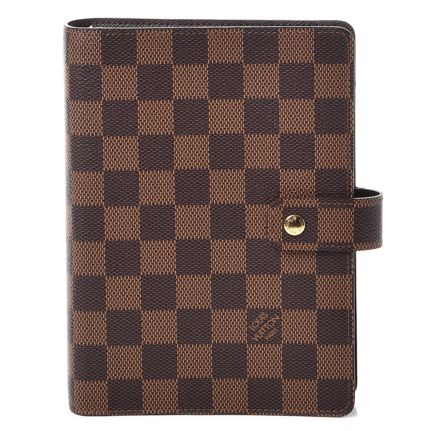 Damier Ebene Medium Ring Agenda Cover