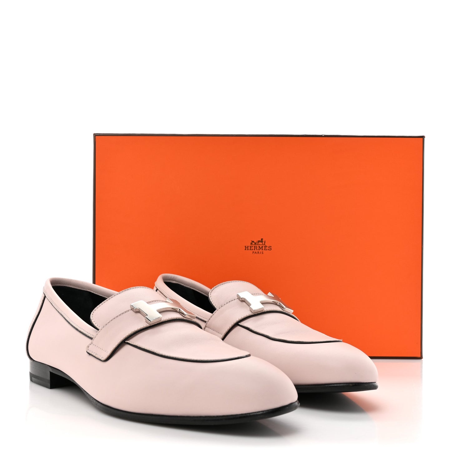 Calfskin Womens Paris Loafers 39 Rose Petale