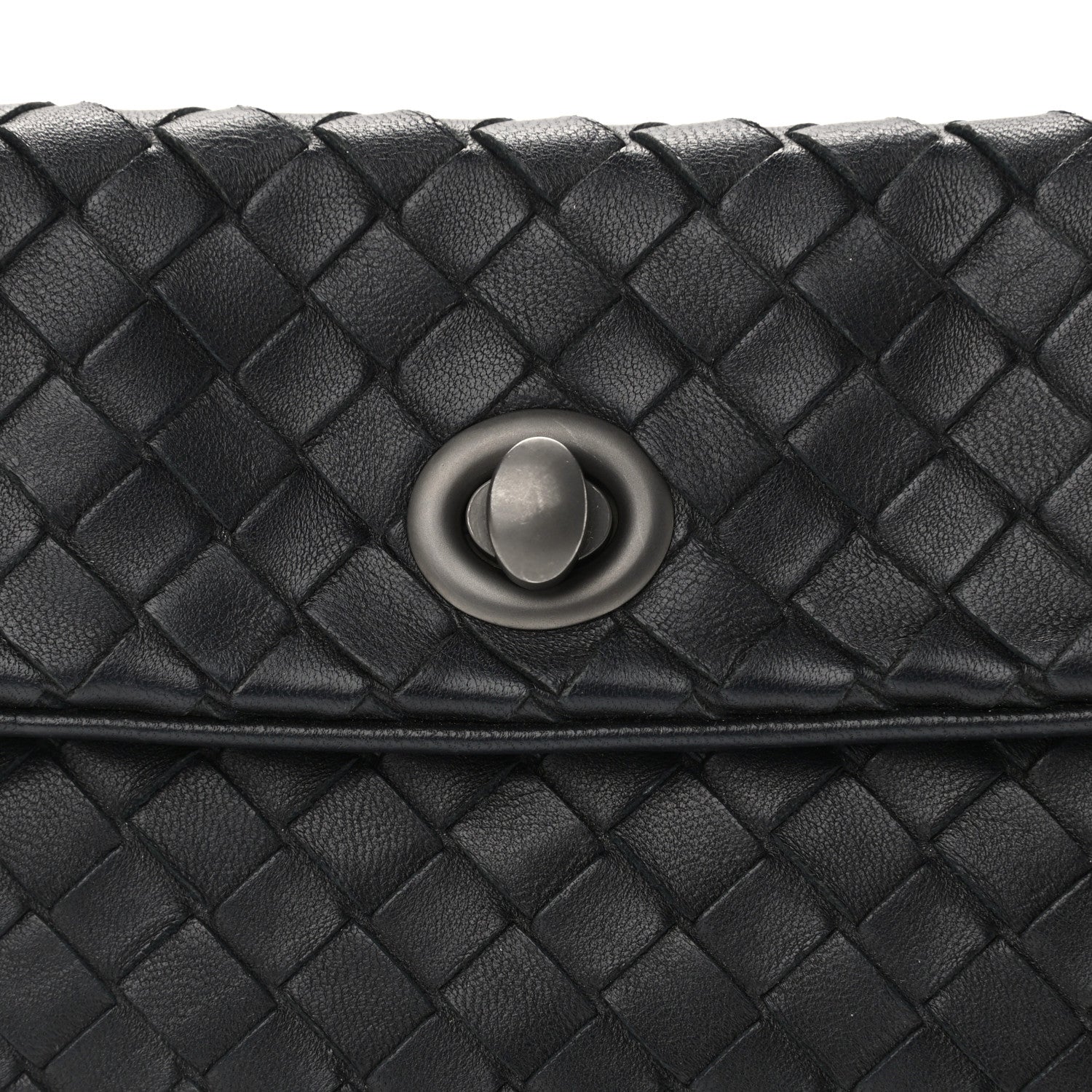 Bottega Veneta Nappa Intrecciato Mini Turn-Lock Crossbody Black 8 of 10