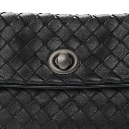 Bottega Veneta Nappa Intrecciato Mini Turn-Lock Crossbody Black 8 of 10
