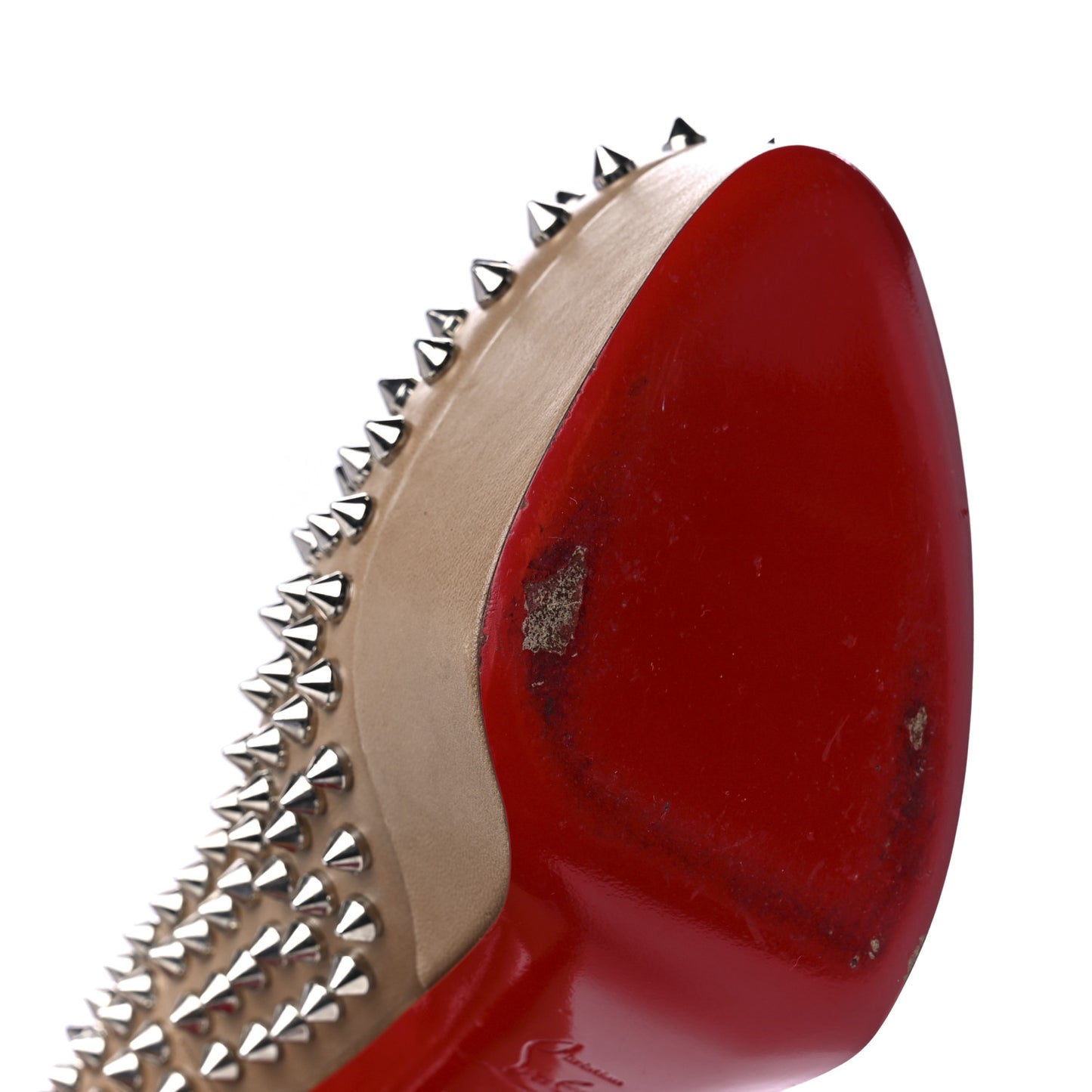 Nappa Bianca Spikes 140 Pumps 39.5 Nude Silver