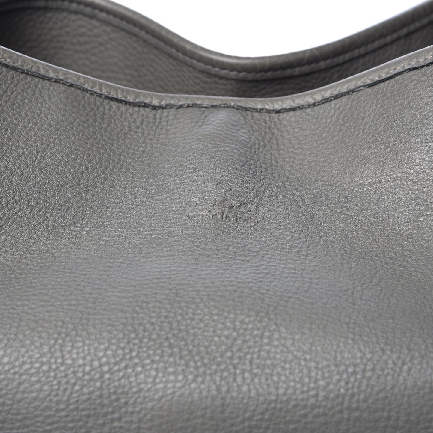 Pebbled Calfskin Large Hobo Green