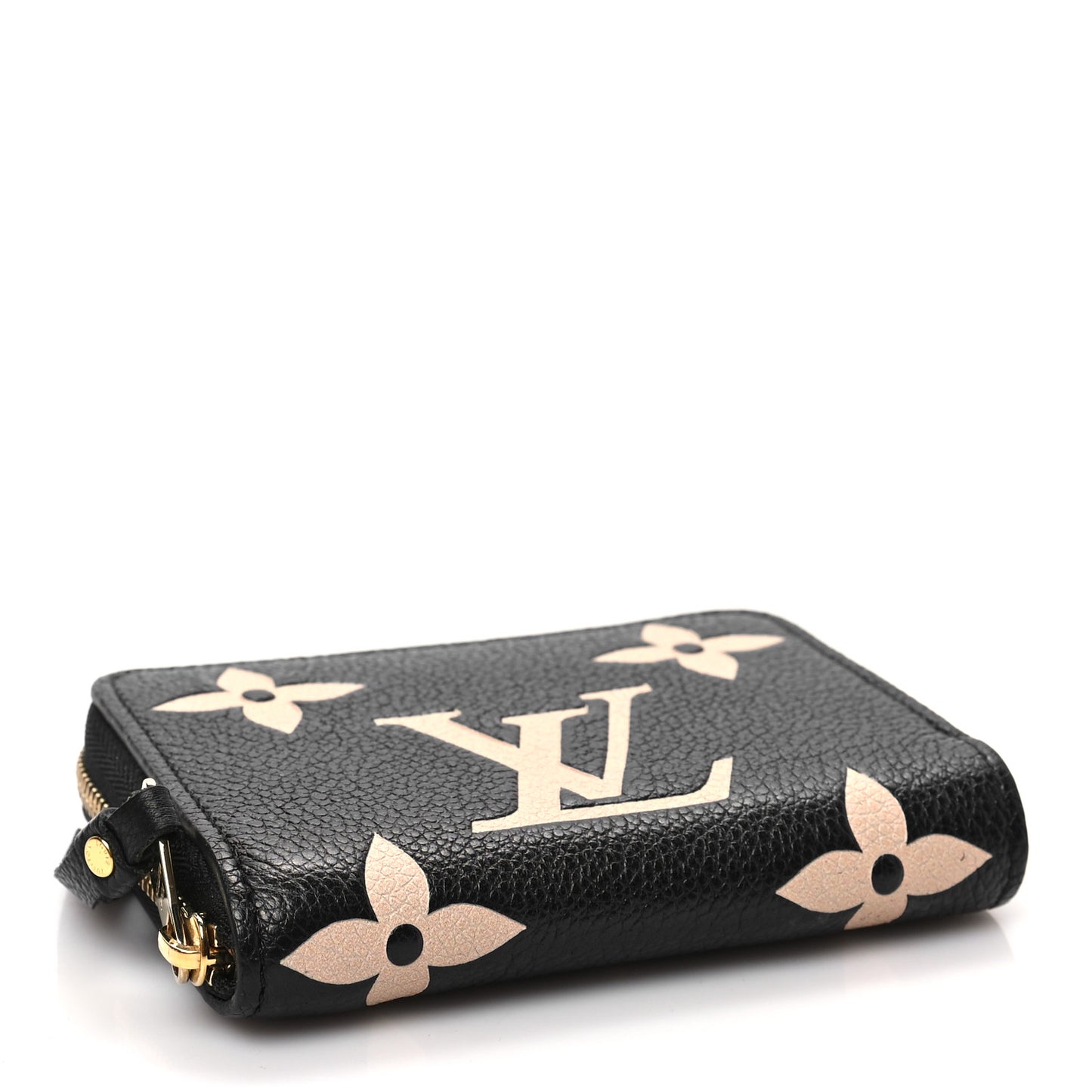 Empreinte Monogram Giant Zippy Coin Purse Black Beige