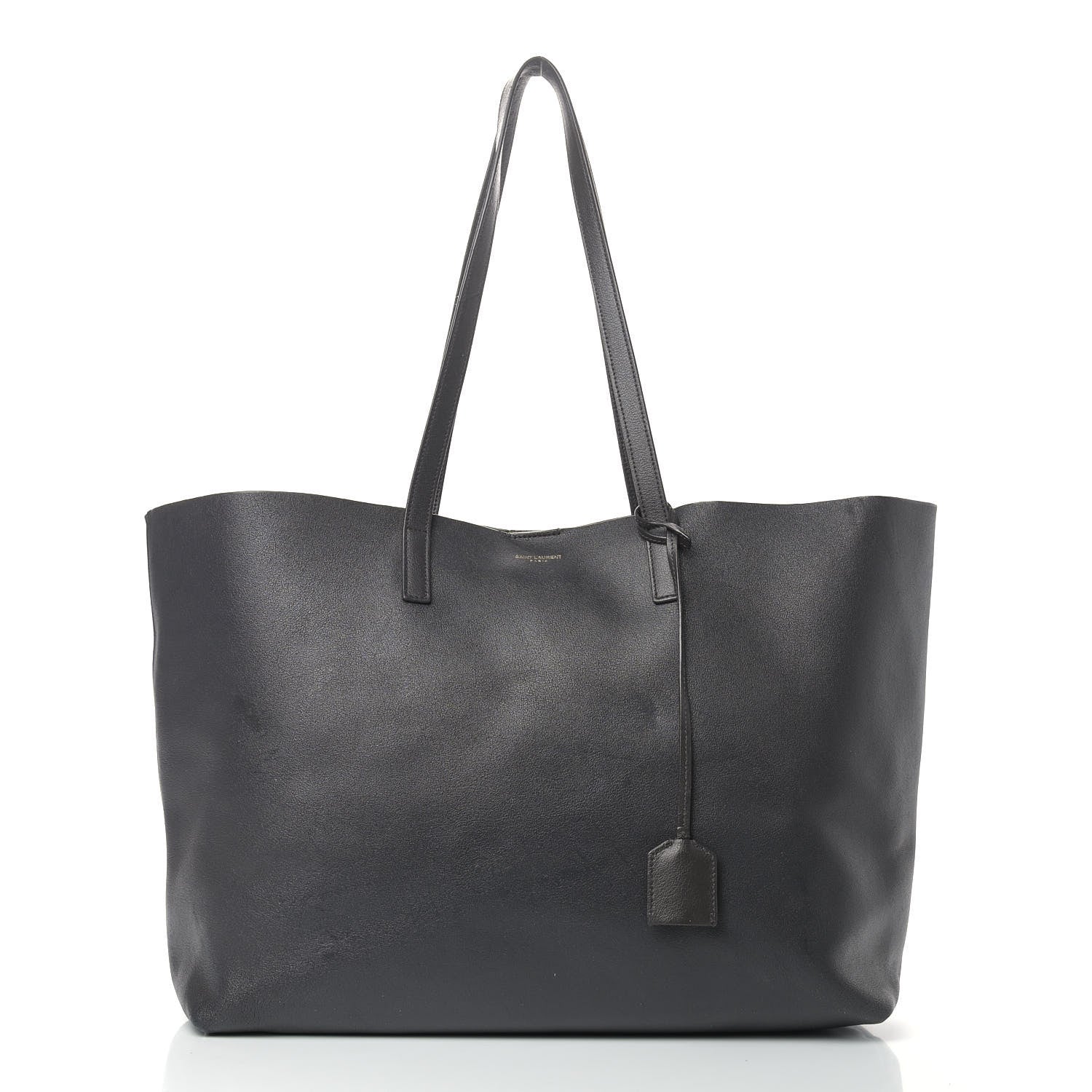 Saint Laurent Calfskin Large Shopping Tote Black Earth 2 of 18