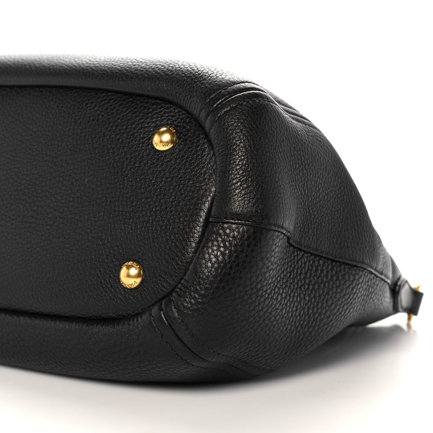 Vitello Daino Shopping Tote Black