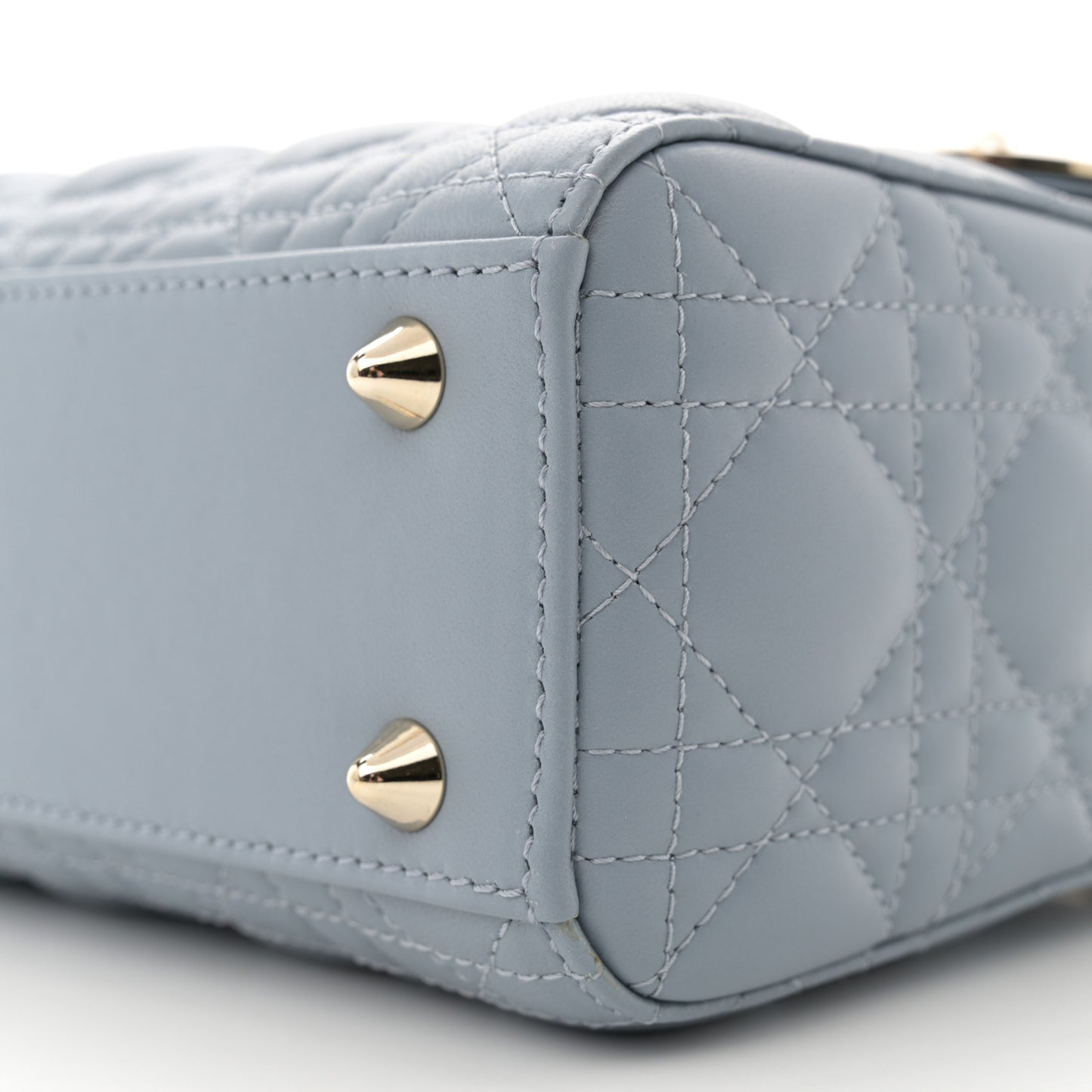 Lambskin Cannage Small My ABCDior Lady Dior Cloud Blue